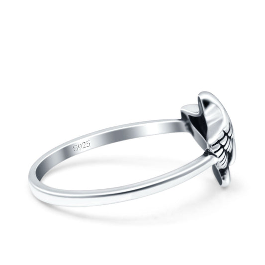Eagle Oxidized Band Thumb Ring (10mm)