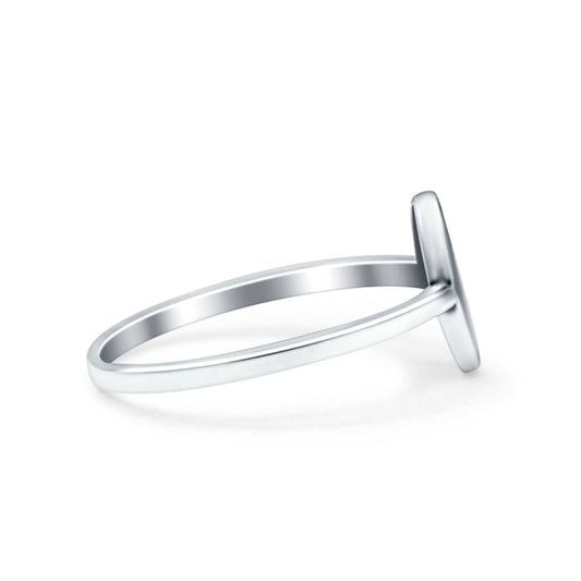 Celestial Hand Oxidized Band Thumb Ring (9.5mm)