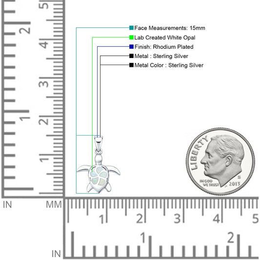 Turtle & Plumeria Pendant