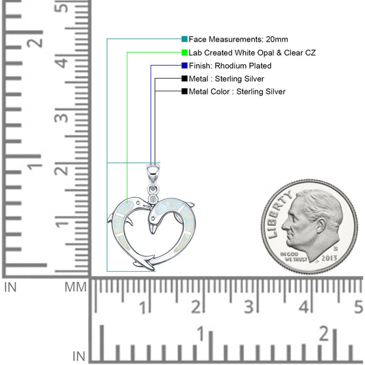 Dolphin Heart Pendant