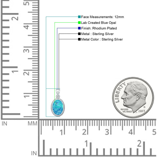 Oval Solitaire Pendant