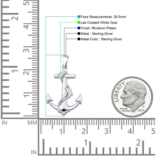 Anchor & Dolphin Pendant