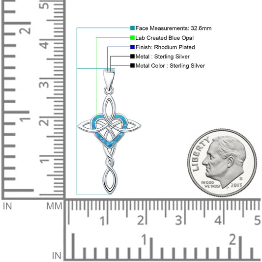 Celtic Cross & Heart Pendant