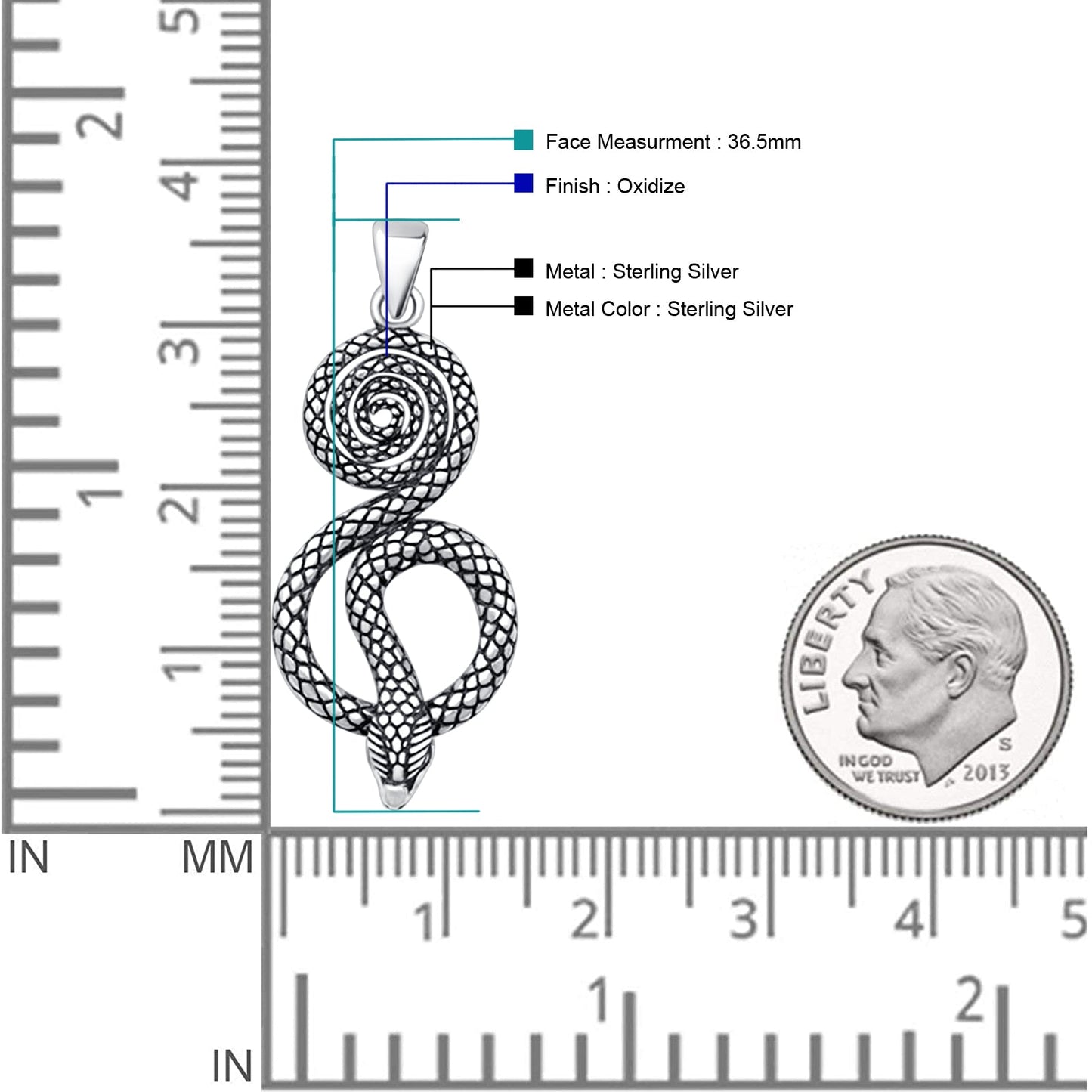 Snake & Spiral Pendant