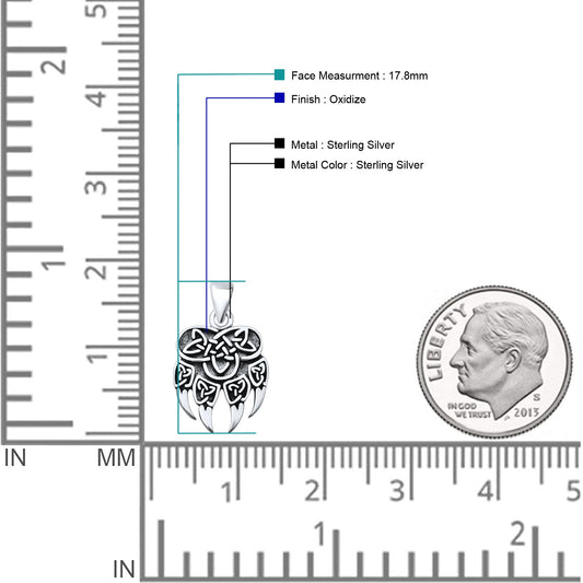 Celtic Bear Paw Pendant