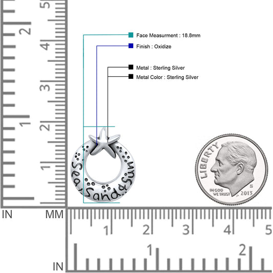 Sea, Sand, Sun & Star Pendant