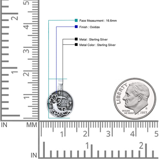 Moon, Star & Cloud Pendant