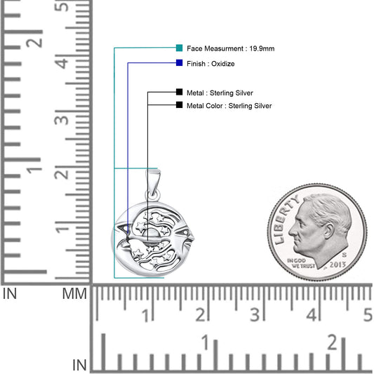 Sun Moon & Stars Pendant