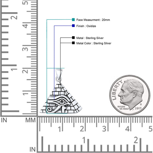 Eye of Horus & Pyramid Pendant