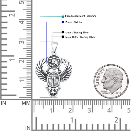 Scarab & Eye of Horus Pendant