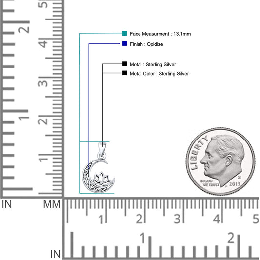 Moon & Lotus Pendant