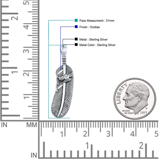 Feather & Bird Pendant