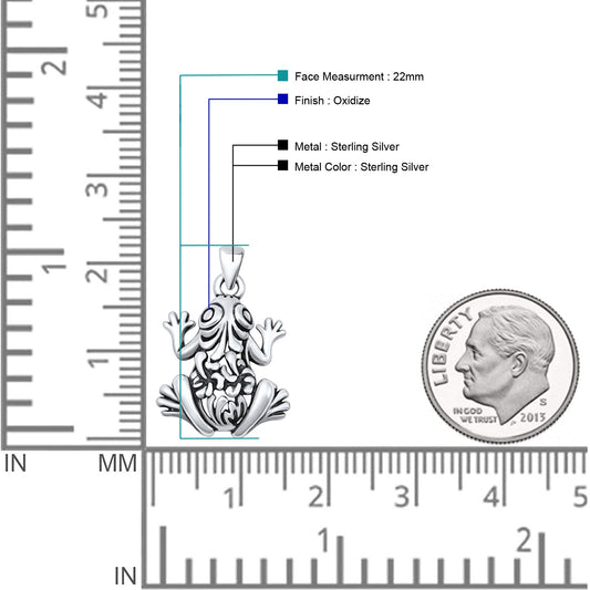 Filigree Frog Pendant