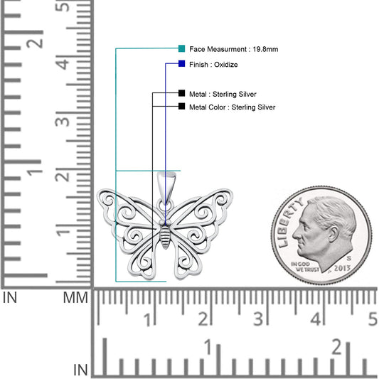 Butterfly Filigree Pendant