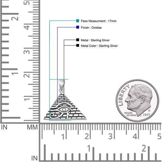 Eye of Horus & Pyramid Pendant