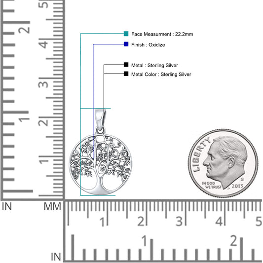 Tree of Life Filigree Pendant