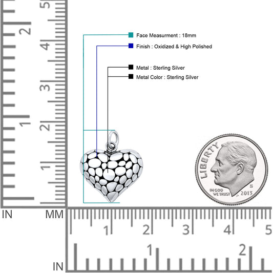 Pebble Heart Pendant