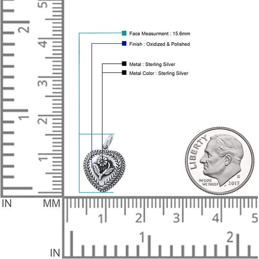 Flower Heart Pendant