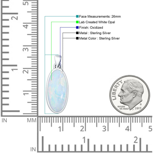 Oxidized Solitaire Pendant