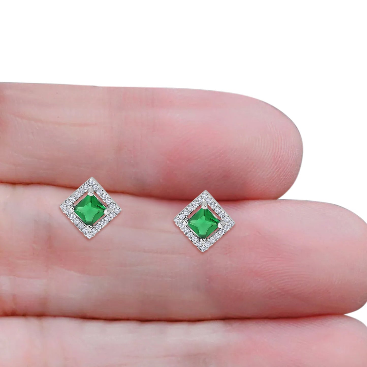 Square Stud Earrings