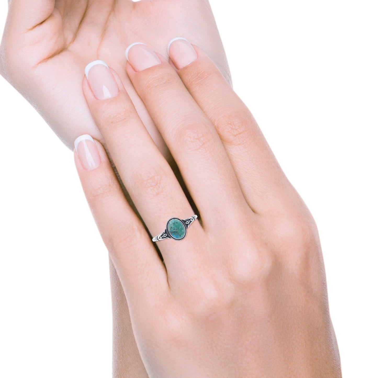 Oval Floral Ring