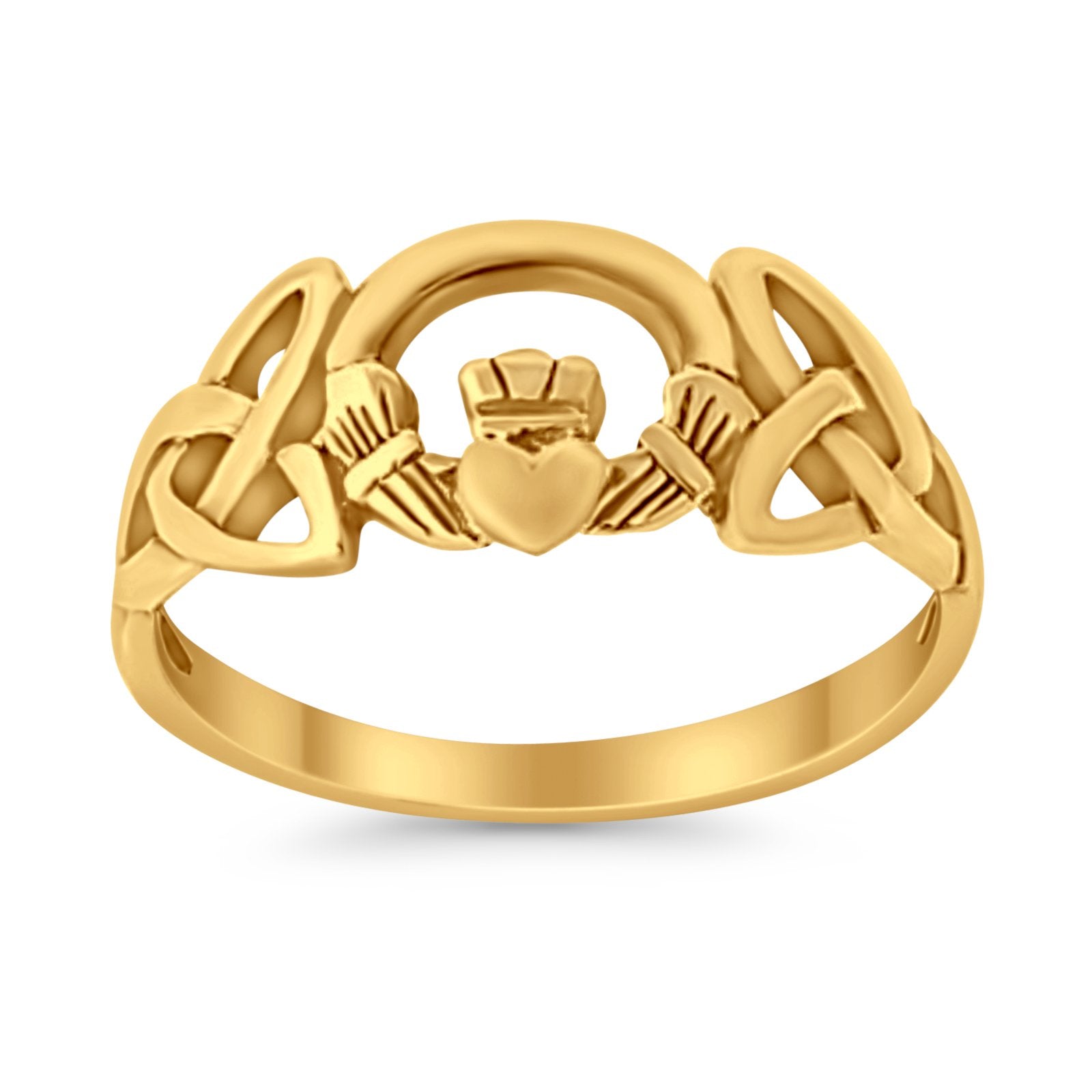  Irish Claddagh Celtic Knot heart Ring 