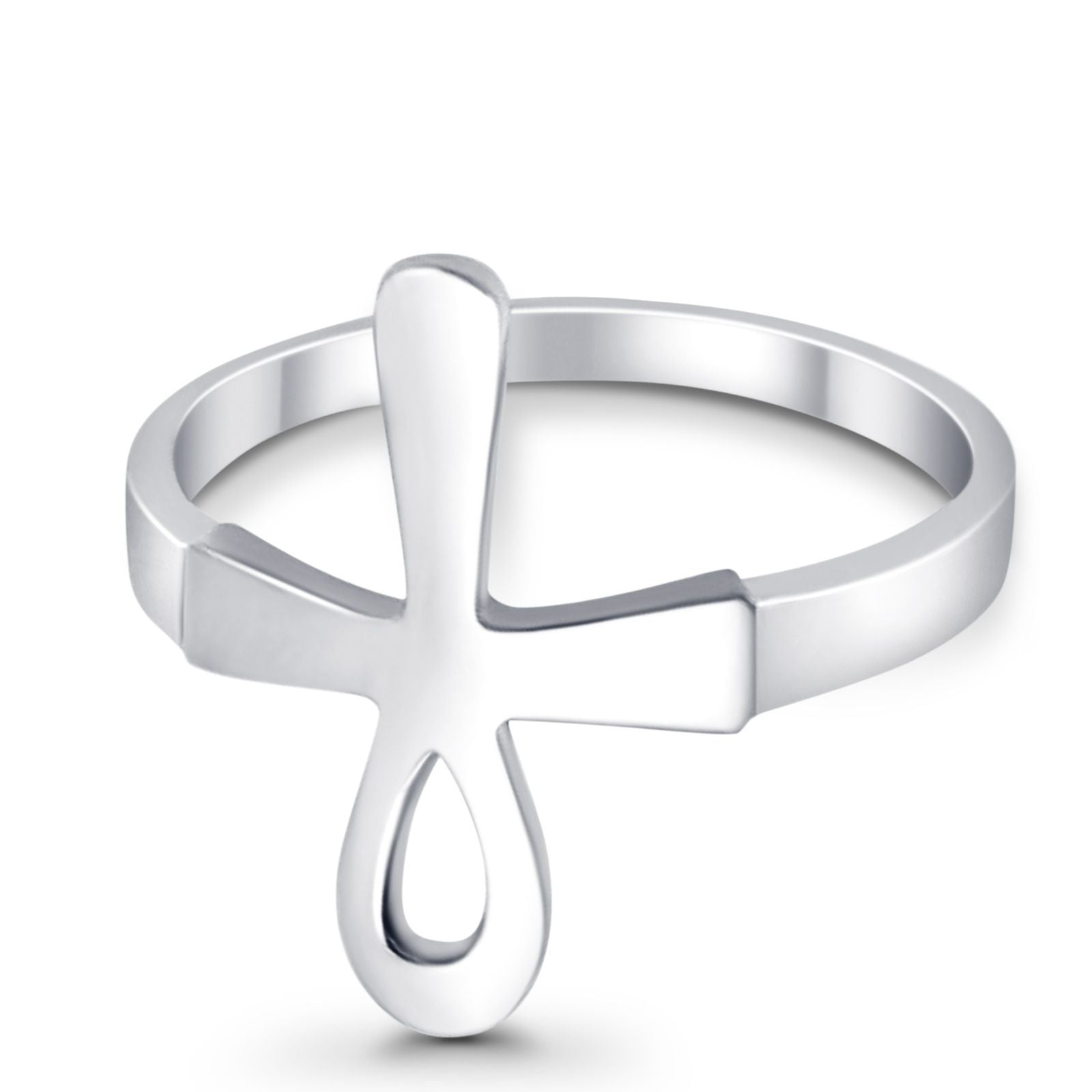 Ankh Cross Ring