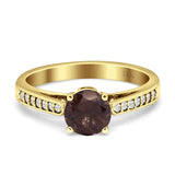 Round Vintage Style Gold Ring