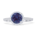 Round Halo Diamond Ring