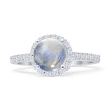 Round Halo Diamond Ring