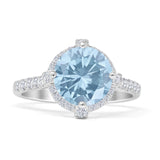 Round Halo Diamond Ring