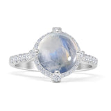 Round Halo Diamond Ring