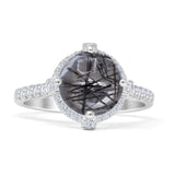 Round Halo Diamond Ring