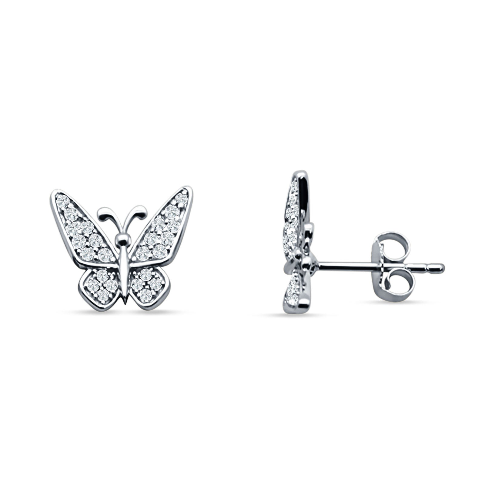 Butterfly Stud Earrings 