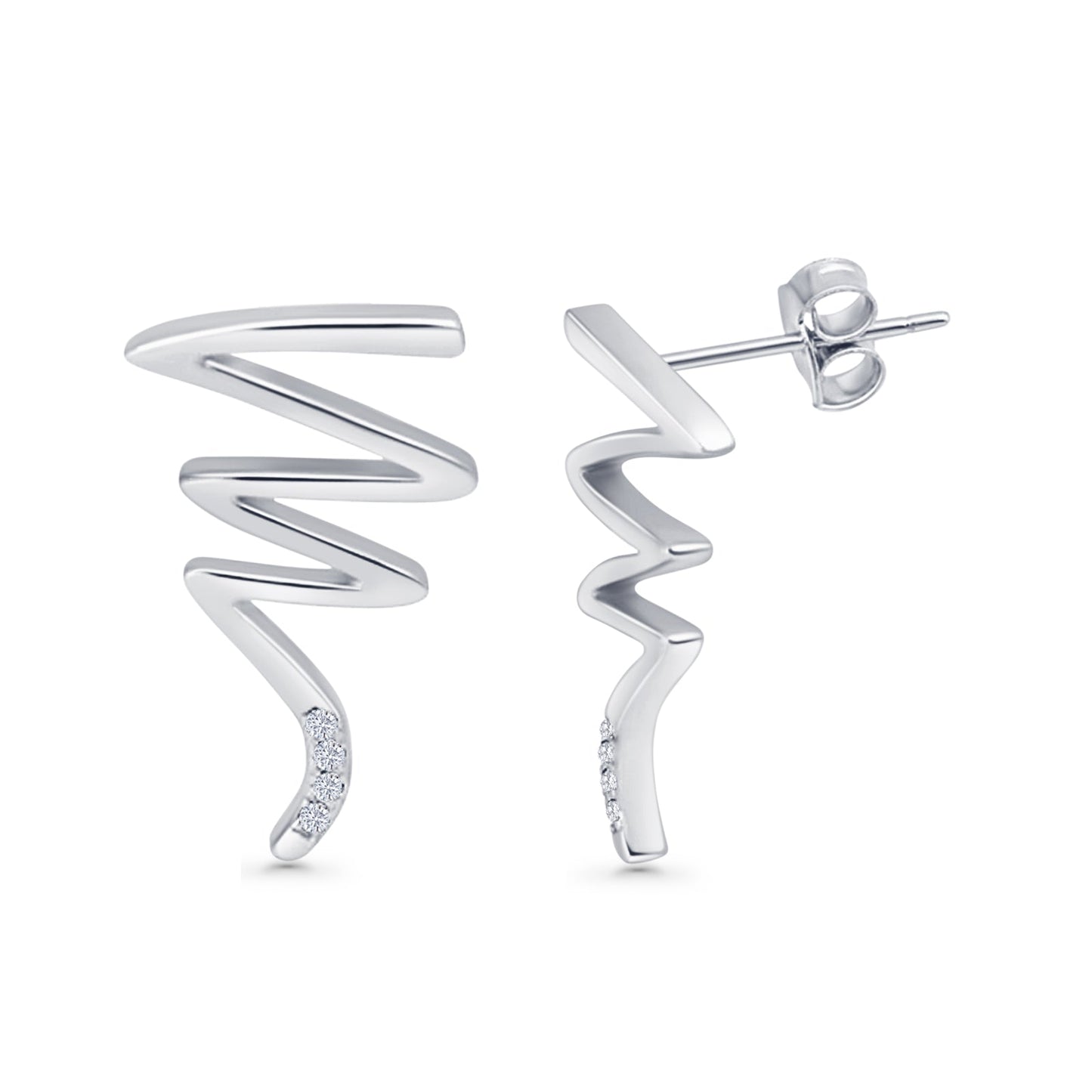 Zigzag Stud Earrings