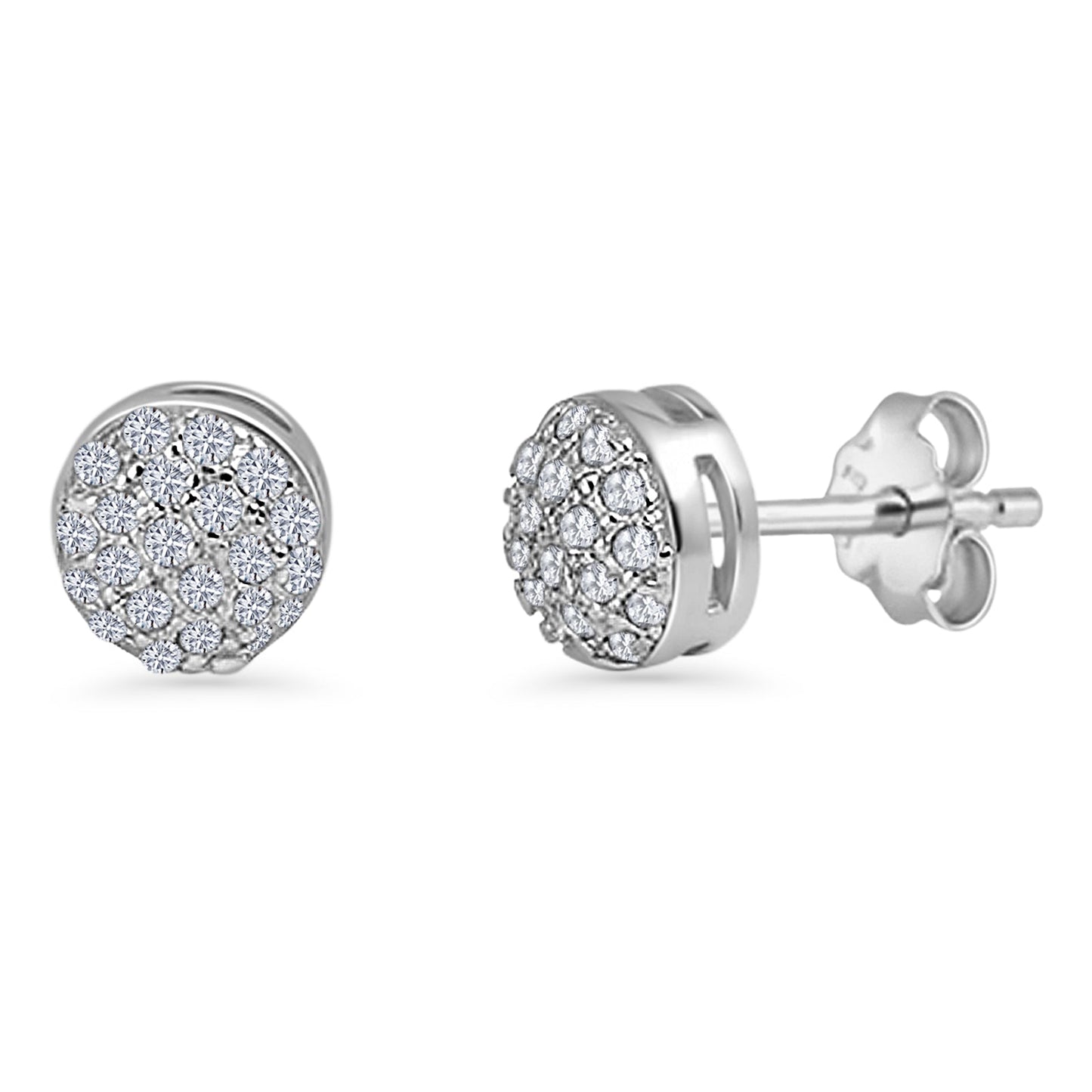 Round Stud Earrings