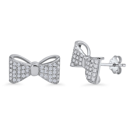 Ribbon Stud Earring