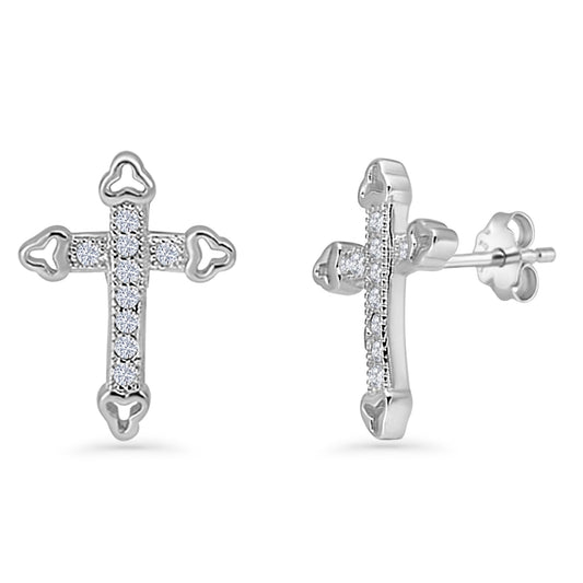 Cross Stud Earring