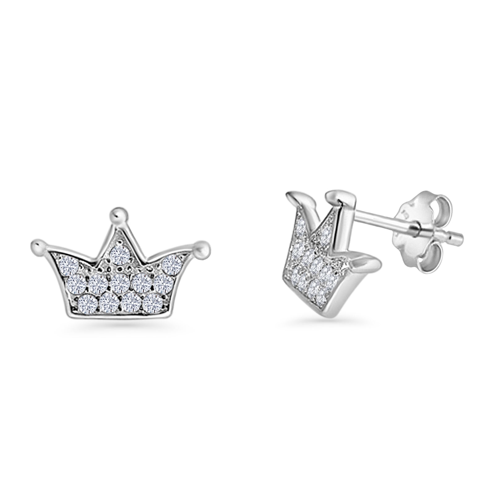 Crown Stud Earring