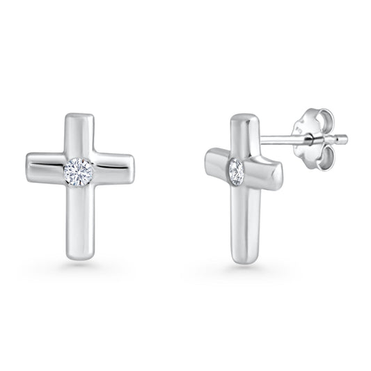 Cross Stud Earrings