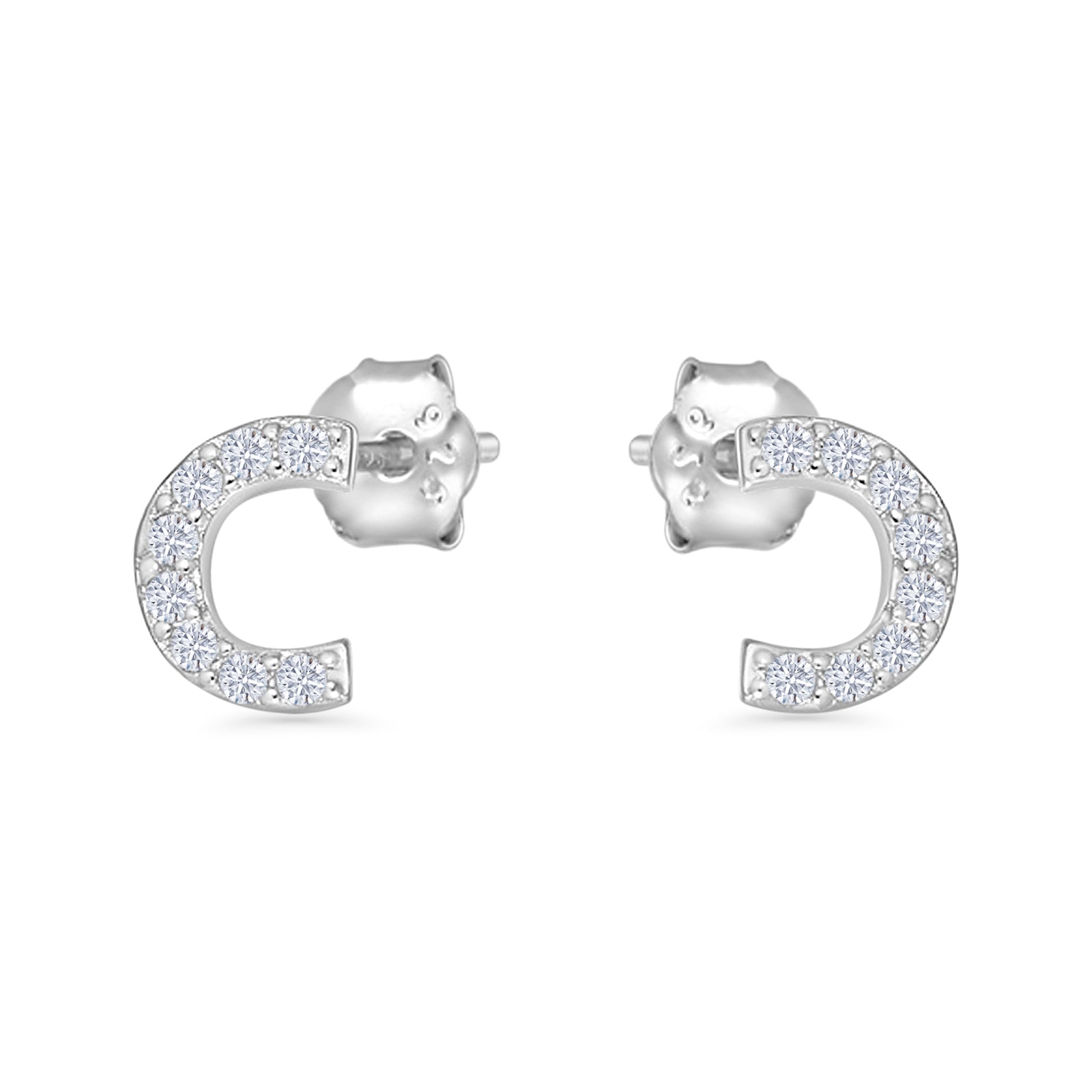 Curved Stud Earrings