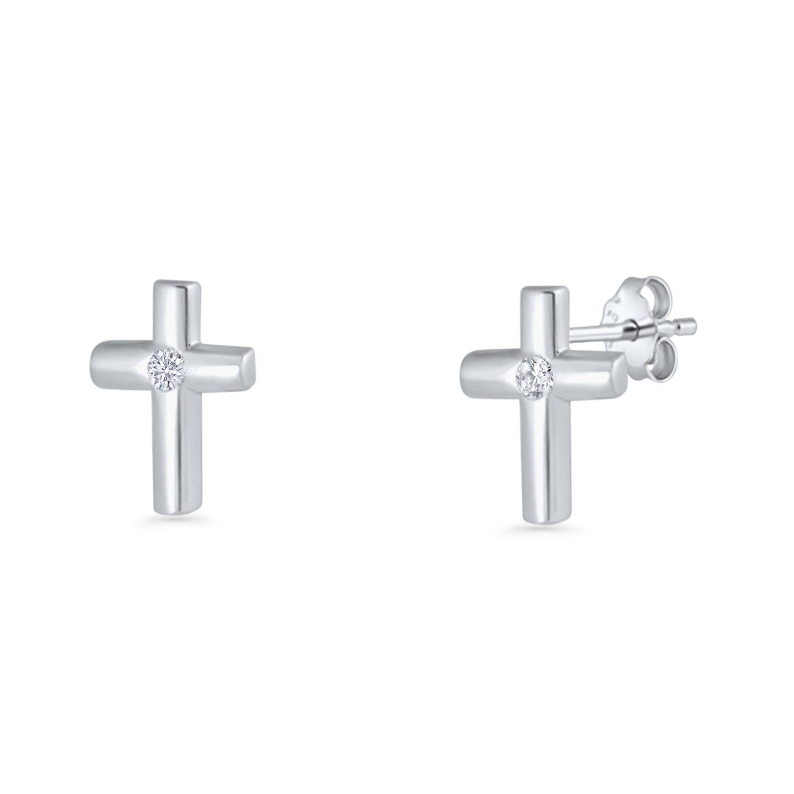 Cross Stud Earrings