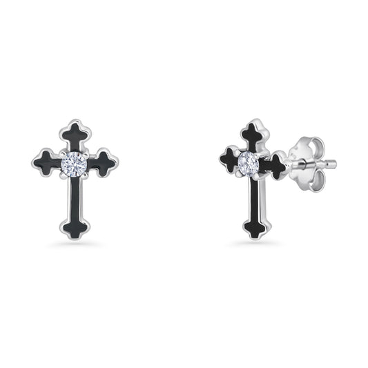 Cross Stud Earring