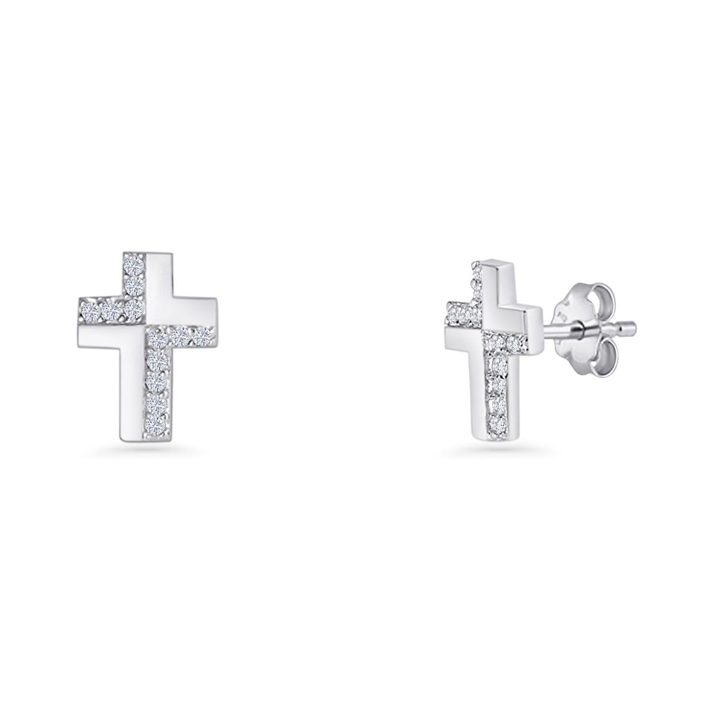 Cross Stud Earring