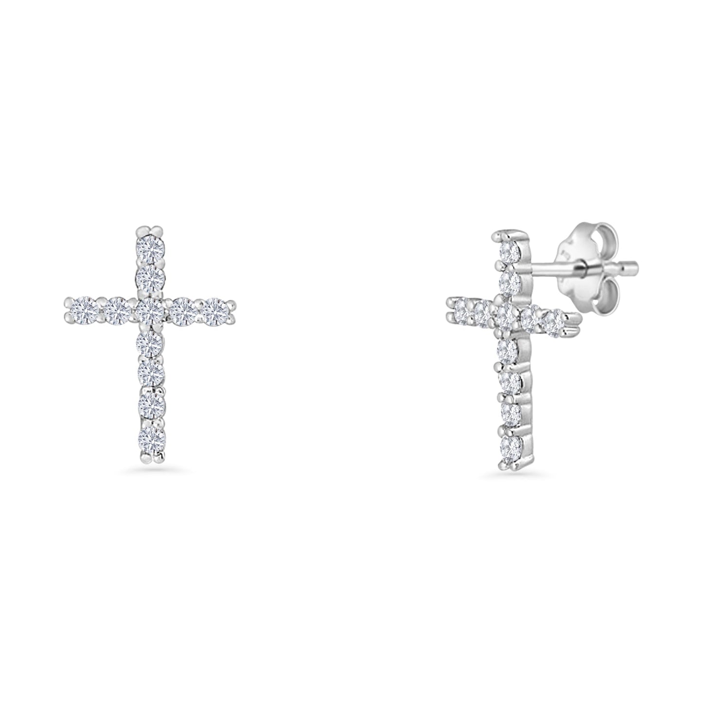 Cross Stud Earring