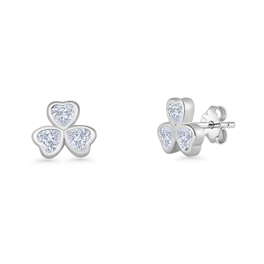 Clover Leaf Stud Earring