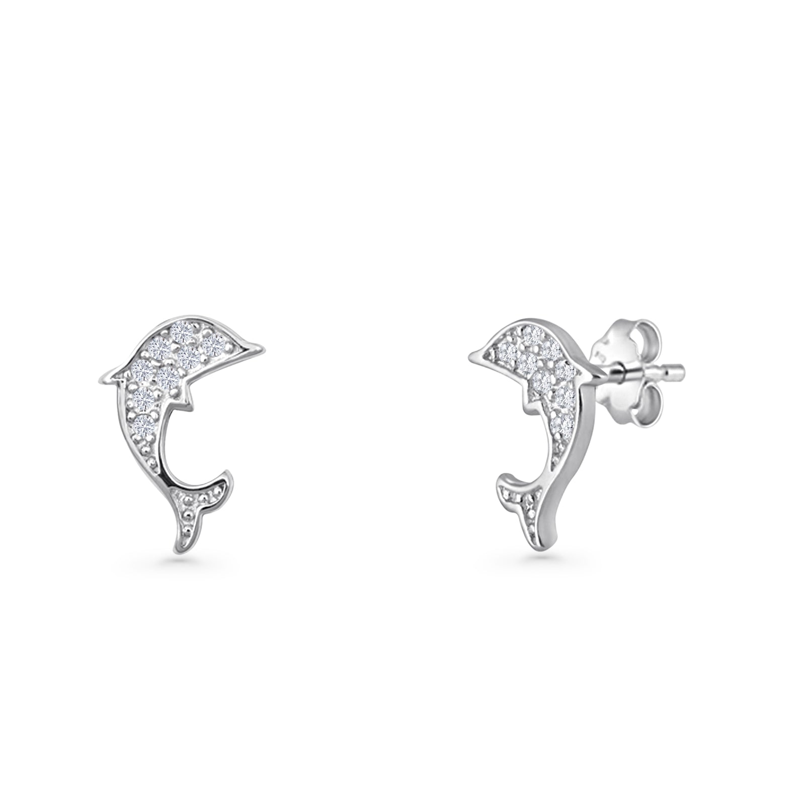 Dolphin Stud Earring