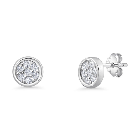 Round Stud Earring