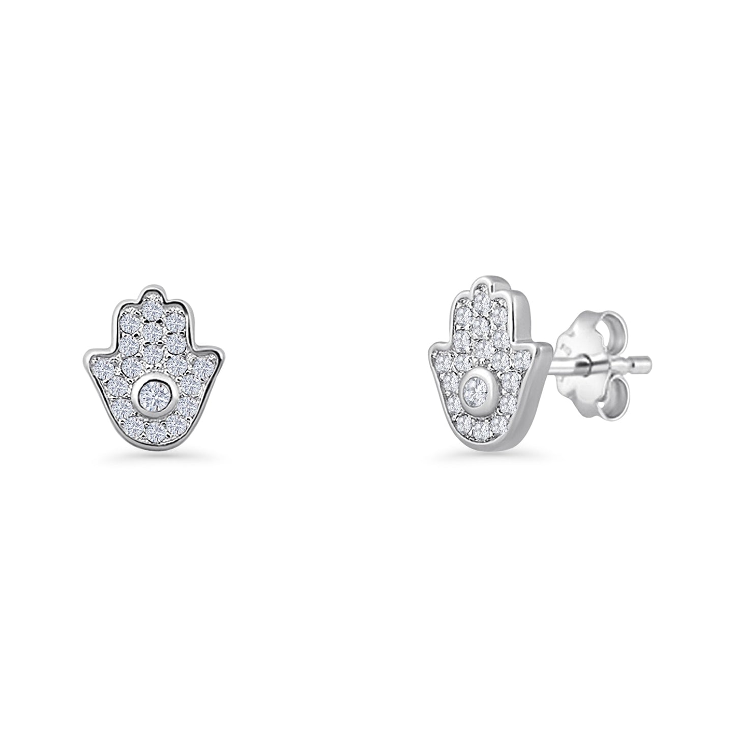 Hamsa Hand Stud Earring