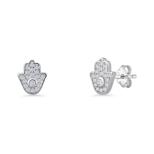 Hamsa Hand Stud Earring